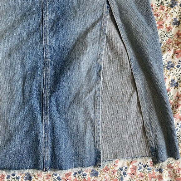 NWT Free People Denim Midi Skirt - Picture 2 of 5